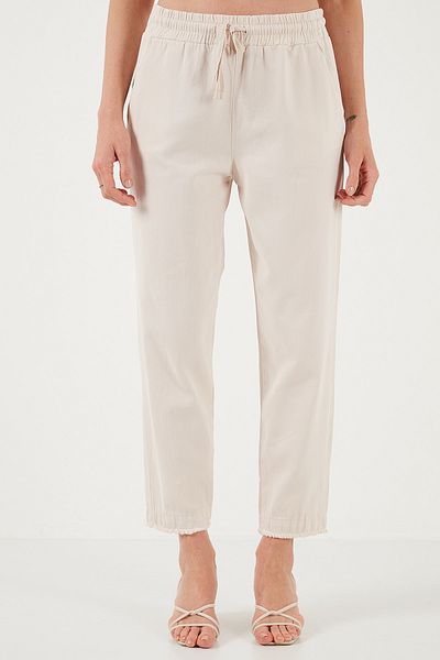 Lela Cotton Regular Waist Regular Fit Straight Leg Pants Trousers 668Yp42282S4
