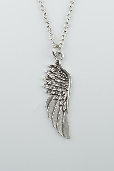 Bu Farklı Antik Gümüş Kaplama Kartal Melek Erkek Kadın Kolye