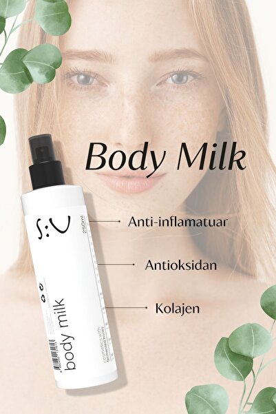S:U Body Care Body Milk 250 ml - Vücut Sütü Kadın Erkek 250 ml - Alkol , Para...