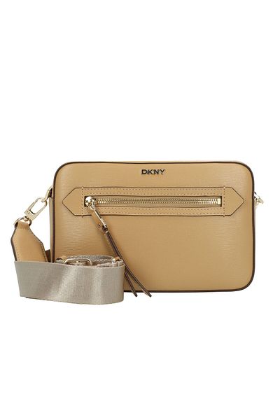 Dkny Kožená taška cez rameno Bryant 23 cm