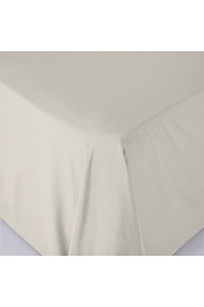 Chakra Çift Kişilik Lastikli Çarşaf Ekru