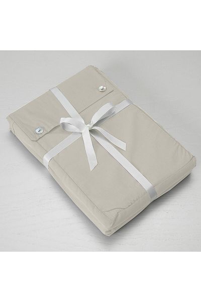 Chakra Double Fitted Sheet Ecru