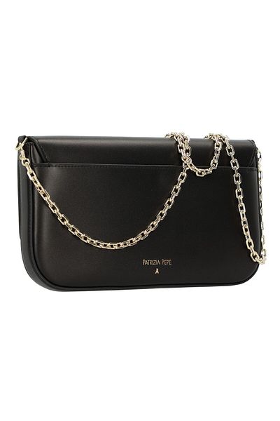 Patrizia Pepe Kožená kabelka Essential Fly Clutch 26 cm