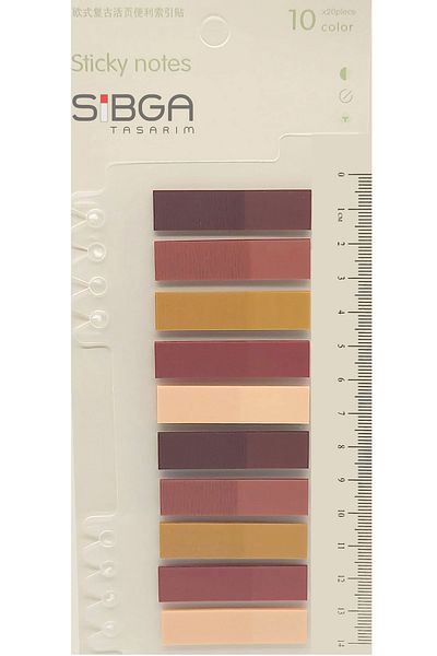 sibga tasarım Transparent Colored Postit Post-it Post It.Bookmark Bookmark Postit Sticker Note Paper 200 Sheets