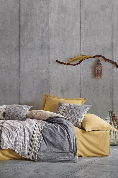 Cotton Box Σετ Παπλωματοθήκη Διπλό Soil Nedra Beige