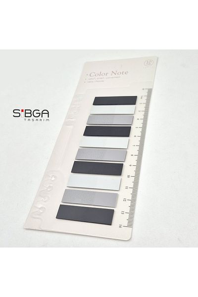sibga tasarım Transparent Colored Post-It Note Paper - 200 Sheets Bookmark Sticker