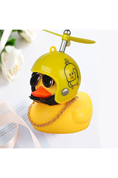 Choice خوذة سيارة من النوع 1 على شكل بطة مع قلادة رياح مكسورة بطة صفراء صغيرة...