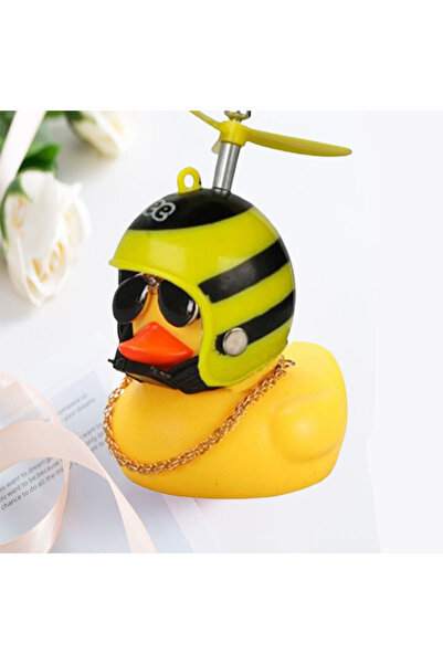 Choice خوذة سيارة من النوع 2 مع قلادة رياح مكسورة على شكل بطة صفراء صغيرة لدر...