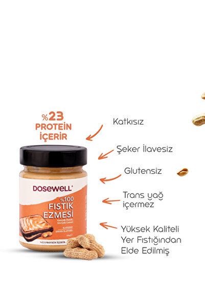 Dosewell %100 Fıstık Ezmesi 300 gr