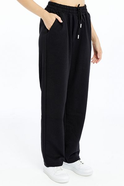 OXVİN Γυναικείο φαρδύ παντελόνι oversize με φαρδύ πόδι 2 κλωστών μεσαίου πάχους μακρύ (ΑΡΧΙΚΗ ΚΑΛΟΥΠΗ)