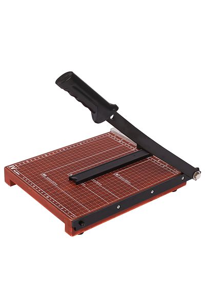Deli Deli E8004 Paper Trimmer, A4 Heavy-Duty Guillotine Cutter, Brown – For Office & School Use