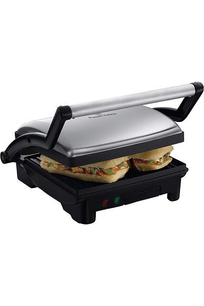 Mu Art Ahşap Mrt Hobbs Toaster [3 in 1: 17888-56 Table Grill, Open Grill Plates, Pani