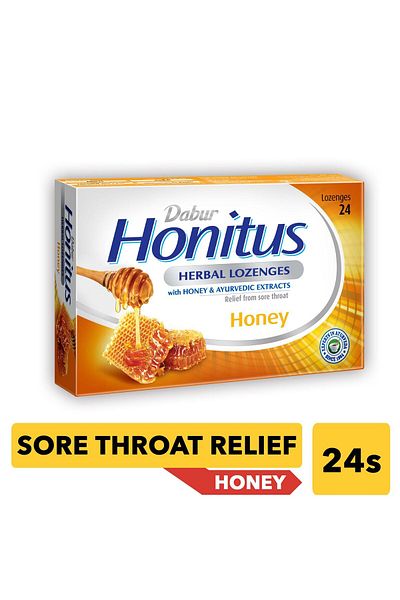 Dabur Honitus Herbal Lozenges with Honey Flavor 24 pcs