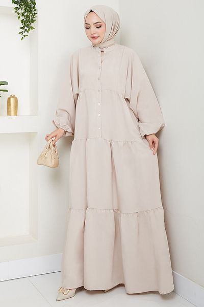 InStyle Rochie Modal Patch Bej