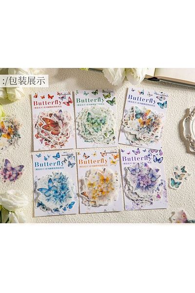 İthal O12-20 Butterfly Washi Stickers - Number: 3