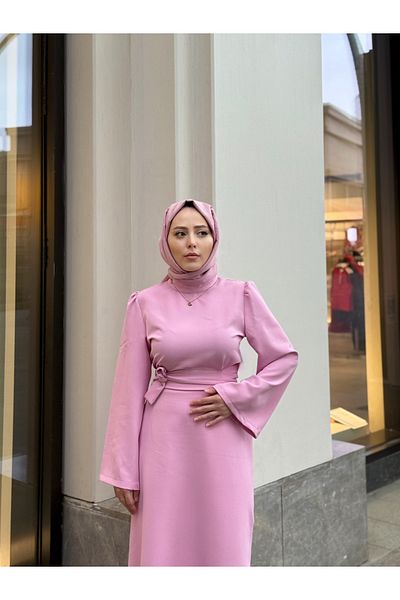 MERVEPLUME Plume Candy Crepe Hijab Women's Stylish Dress