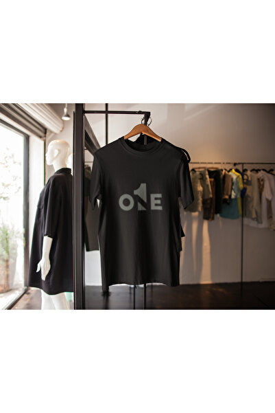 MG تي شيرت قطني مطبوع برقبة دائرية للجنسين بأكمام قصيرة