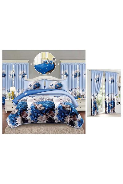 CHIRASO CHIRASO FINET 6 Piece Bedding Set with Drapery, Sheet 160x230, Quilt 160x200