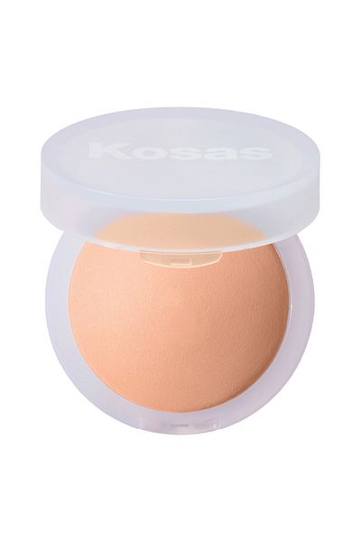 KOSAS مجموعة كلاود لتفتيح البشرة - بودرة تثبيت التفتيح الخوخية (9.5 جم)