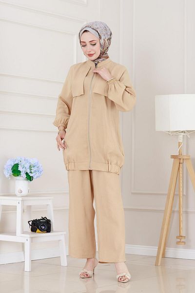 Sevitli Allerli Double Suit-Beige