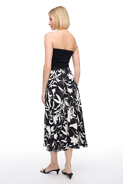 Perspective Black Color Knitwear Bustier 0003