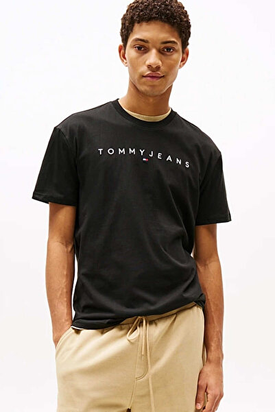 Tommy Hilfiger Men's Tjm Logo Embroidered T-Shirt - Black