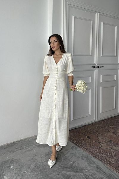 modaserdem Yellow Back and Waist Gipeli Dress
