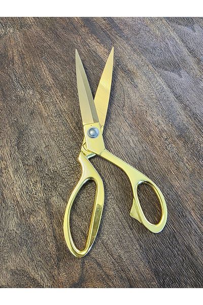 LOVYCO Fabric, Leather, Denim Cut 25 cm Golden Yellow Professional Tailor Scissors