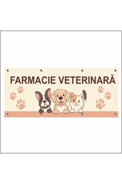 media Banner "Farmacie veterinara" model 2, 250 x 100 cm