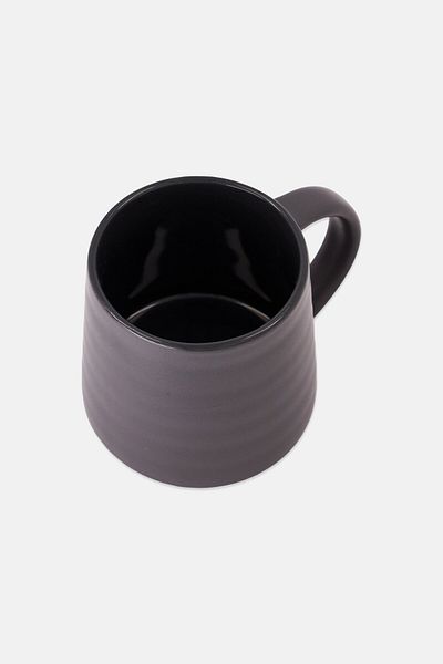 MIKASA Serenity By Mikasa Coffee Mug 400ml, Dark Grey