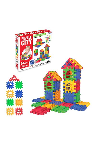 Dede Oyuncak Dede Puzzle City 64 Pieces