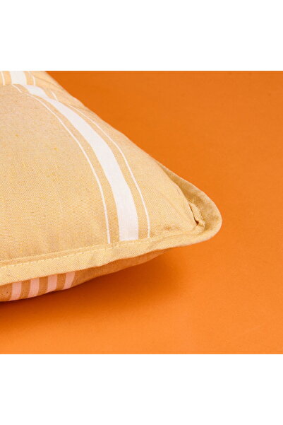 ASPARTAM Sun Madness Chair Cushion - Mustard / Ecru - 43X43 cm