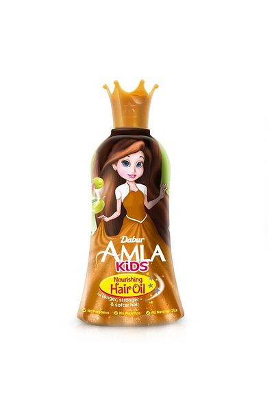 Dabur Amla Nourishing Kids Hair Oil 200 ml | Gentle Care For Strong, Soft & Shiny Children’s Hair