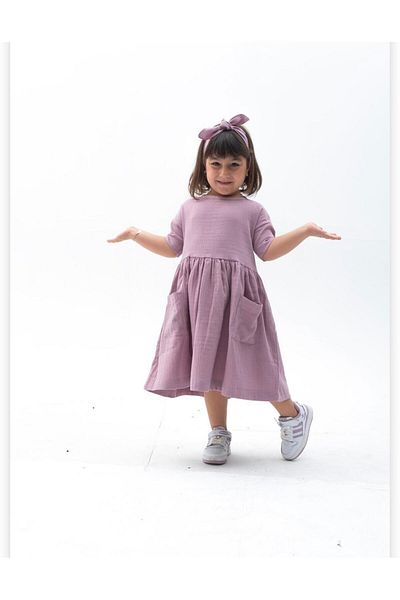 Zelhankids Girl's 2-Piece Muslin Dress