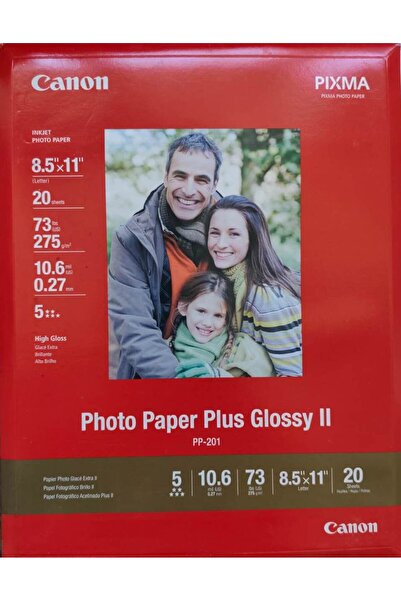 Canon PP-201 Parlak Profesyonel fotoğraf kağıdı 20 Adet /2311B019/DIN A4/275 ...