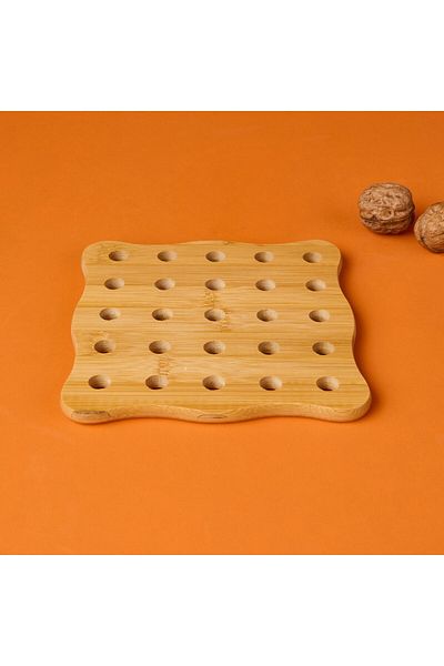 MATMEL Bamboo Square Tray - - 16 cm