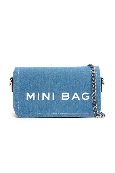 R&B Blue Denim Mini Crossbody Bag