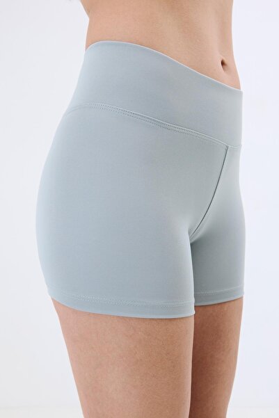 CAMASIRCITY Active γυναικείο ψηλόμεσο σορτς γκρι