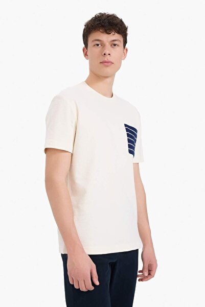 DeFacto 100 % Baumwolle, reguläre Passform, Rundhalsausschnitt, kurze Ärmel, Handtuchstoff-T-Shirt A8695AX25SM