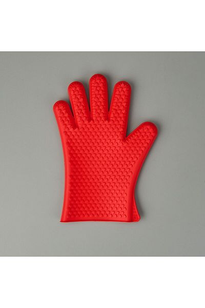 MATMEL 5 Finger Oven Mitts - Red
