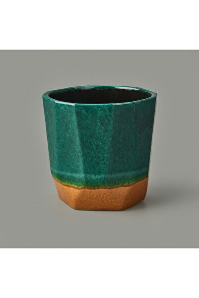 Simple Living Seramik Saksı - Mavi - 13x12 cm