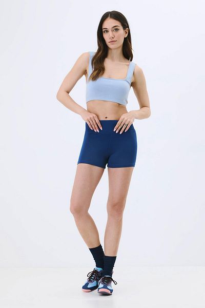 CAMASIRCITY Active γυναικείο ψηλόμεσο σορτς Indigo