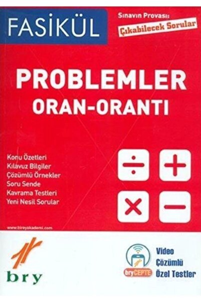 Birey Yayınları Birey Oran Orantı Problemler Fasikül Sınavın Provası Çıkabile...