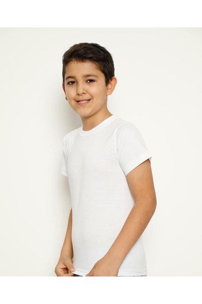 Intisimo Children's T-shirt, Cotton, White - 128