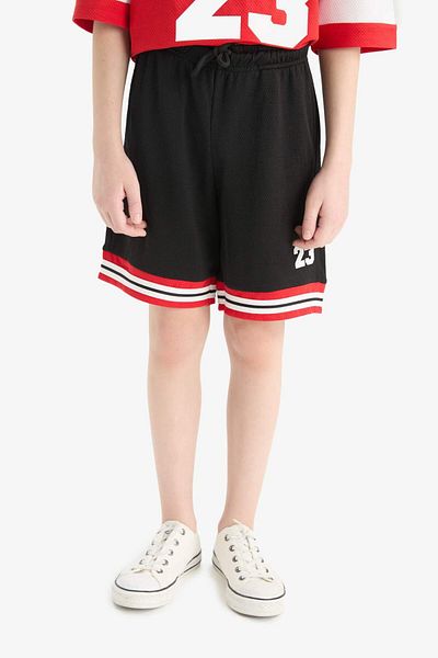 DeFacto Bedruckte Shorts für Jungen mit elastischem Bund F2419A825HS
