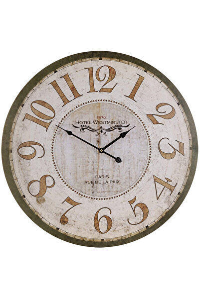 dbsanat Saat00105 Ahşap Duvar Saati Ebat 70 cm