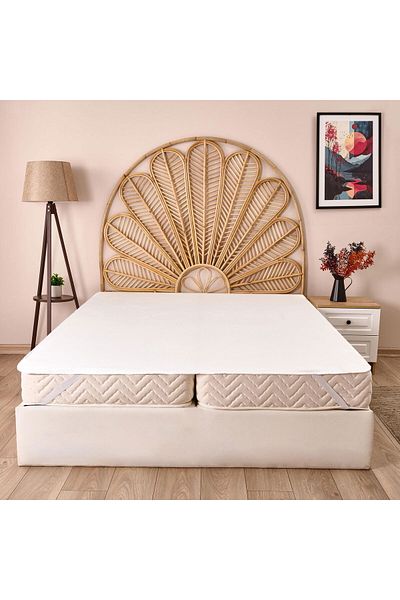 ASPARTAM Tiny Quilted Double Liquid-Proof Elastic Mattress - White - 160X200 cm