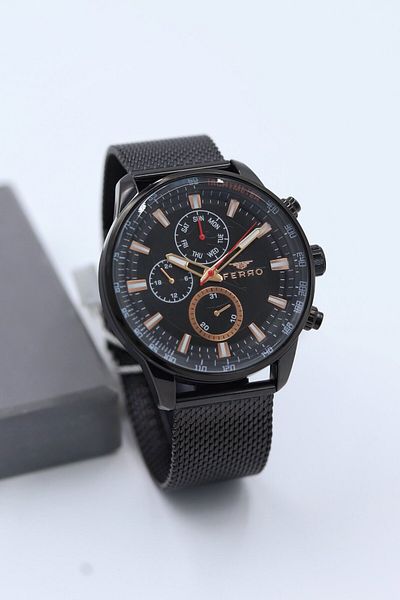 FERRO Steel Mesh Cord Men Wrist Watch Asw123-I1938Fr