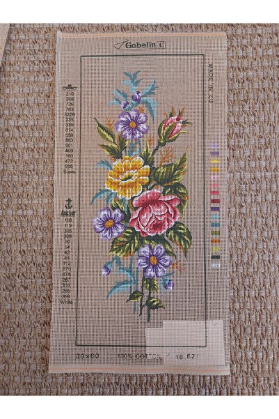 gobelin 30X60 cm Gobelin Diamant Baskılı Goblen 18.621 MULİNE İPLİKLİ