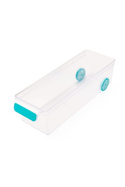 MATMEL Roll-In Wheeled Refrigerator Organizer - Transparent - 10X31 cm